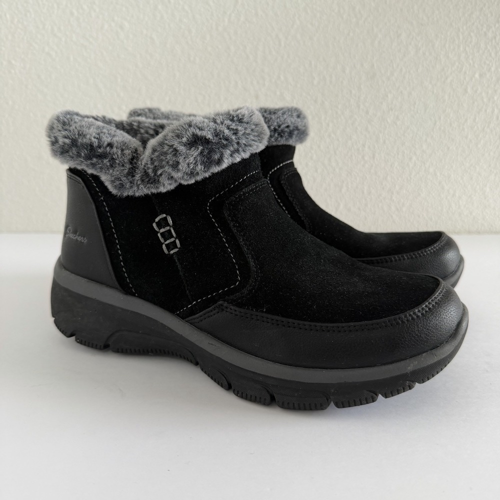 Skechers Ladies Easy To Go Warm Escape Ankle Boots Size 7